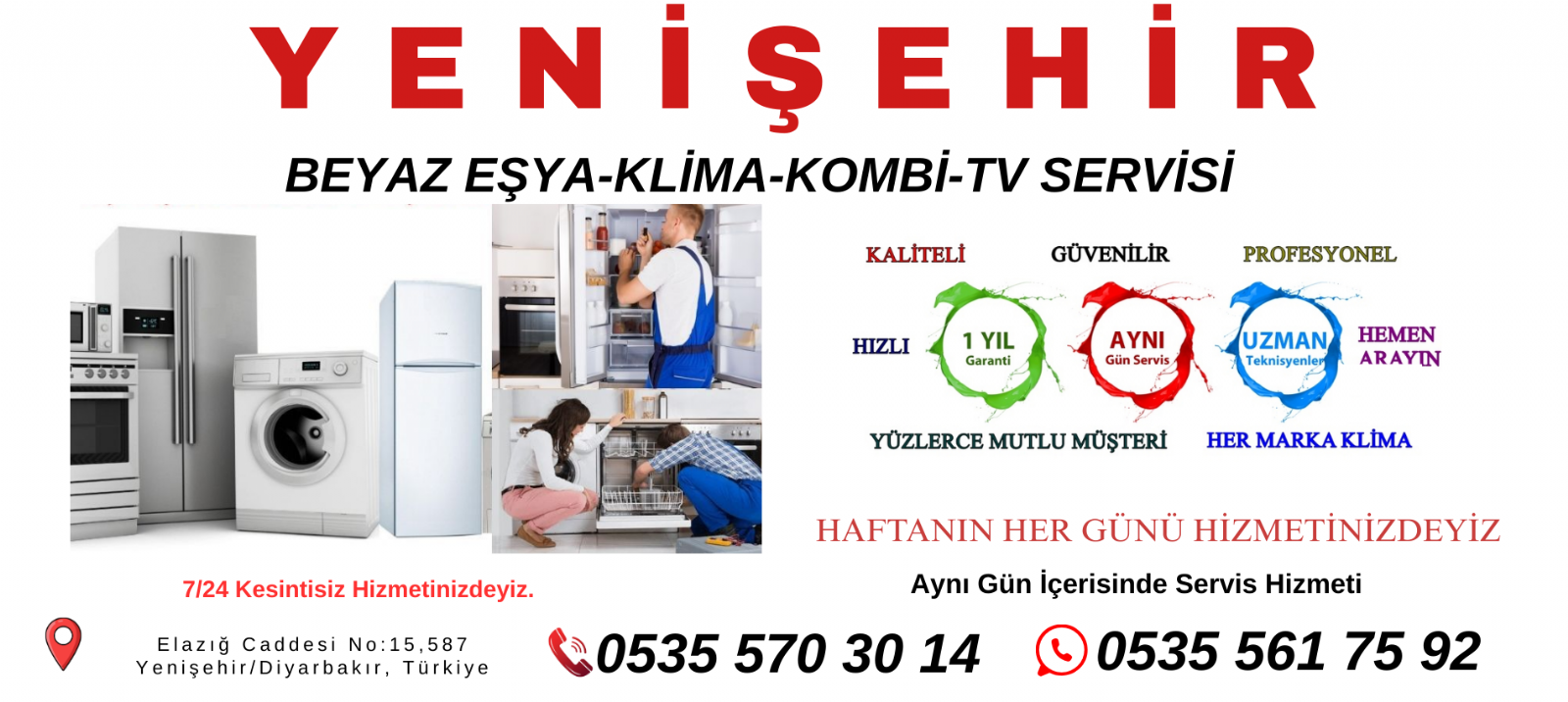 Yenişehir Beyaz Eşya Servisi